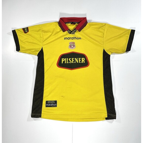VTG BARCELONA GUAYAQUIL Marathon Home Football Shirt Sz M Ecuador Soccer Jersey